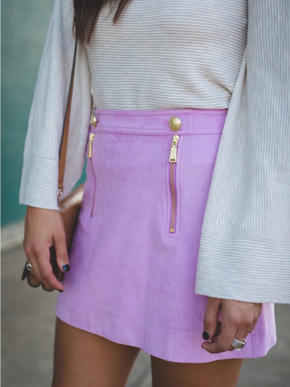 Express Lilac Mini Skirt Size 8